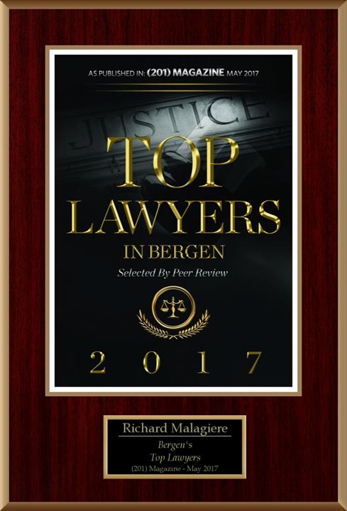 Richard Malagiere Named to Bergen County’s 2017 Top Lawyers List